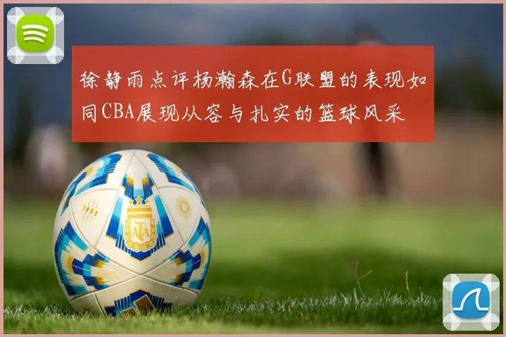 徐静雨点评杨瀚森在G联盟的表现如同CBA展现从容与扎实的篮球风采