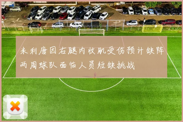 米利唐因右腿内收肌受伤预计缺阵两周球队面临人员短缺挑战